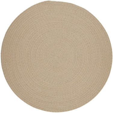 Wool Solids Area Rug - Round - S100 Sand